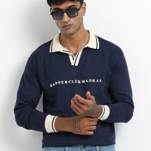 Blue polo full sleeve T-Shirt