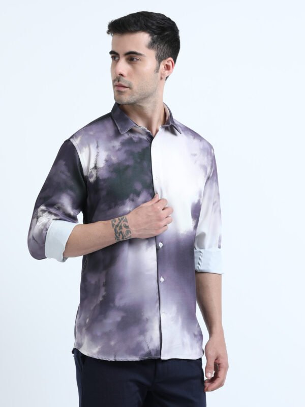 Premium Purple Printed Shirt