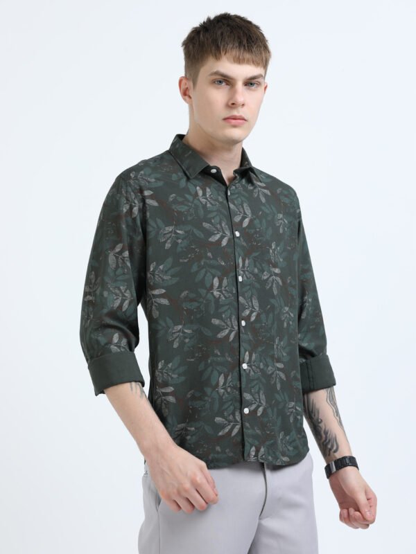Premium Green Printed Shirt